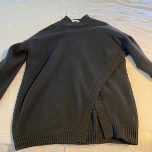 Black oversized turtleneck